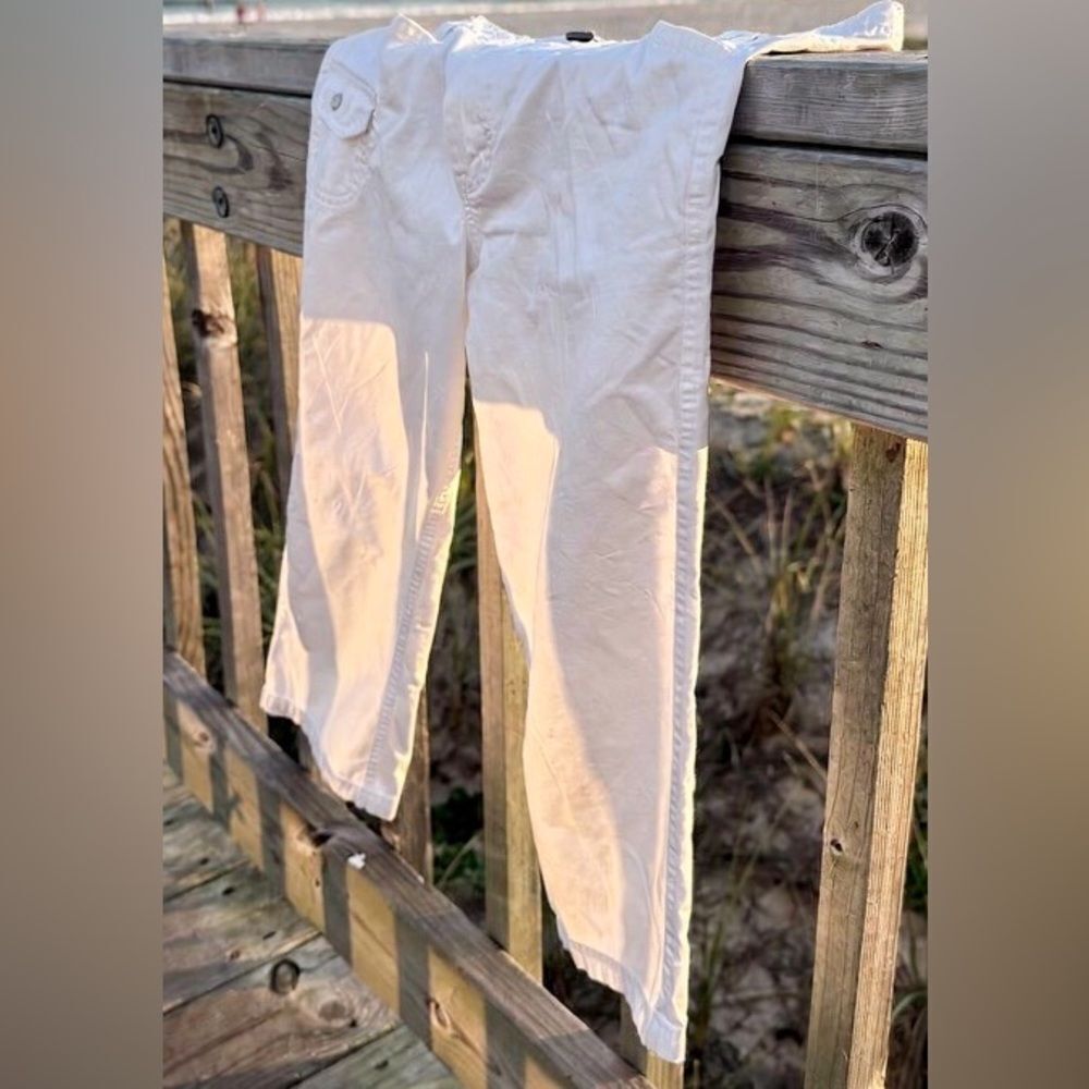COLUMBIA WOMENS LIGHTWEIGHT PANTS WHITE SIZE 16